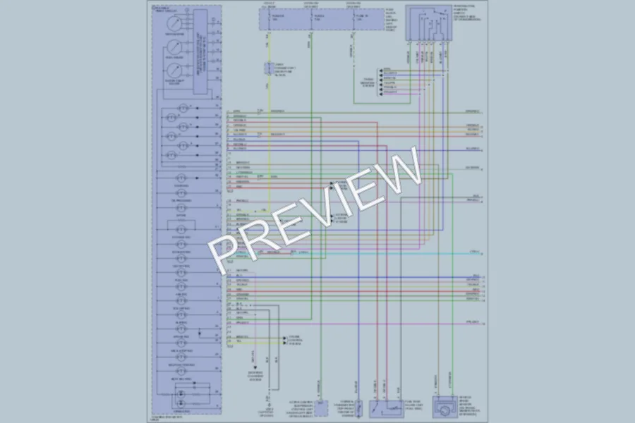 2001 Infiniti Q45 Instrument Cluster wiring diagram preview