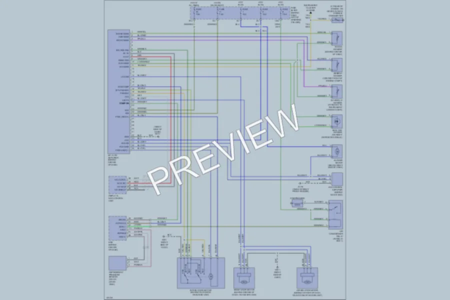 2001 Infiniti QX4 Air Conditioning wiring diagram preview