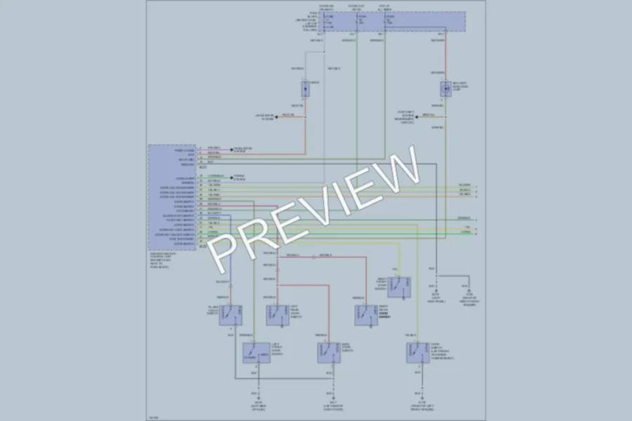 2001 Infiniti QX4 Anti Theft wiring diagram preview