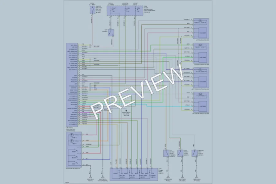 2001 Infiniti QX4 Memory Systems wiring diagram preview