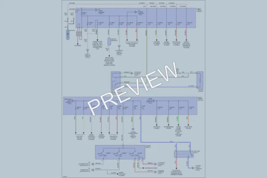 2001 Infiniti QX4 Power Distribution wiring diagram preview