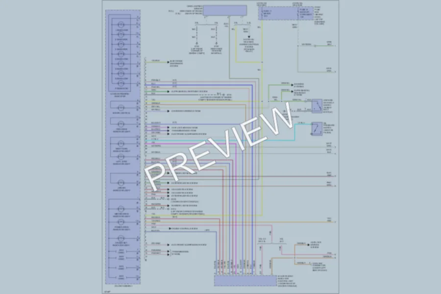 2001 Isuzu Rodeo Instrument Cluster wiring diagram preview
