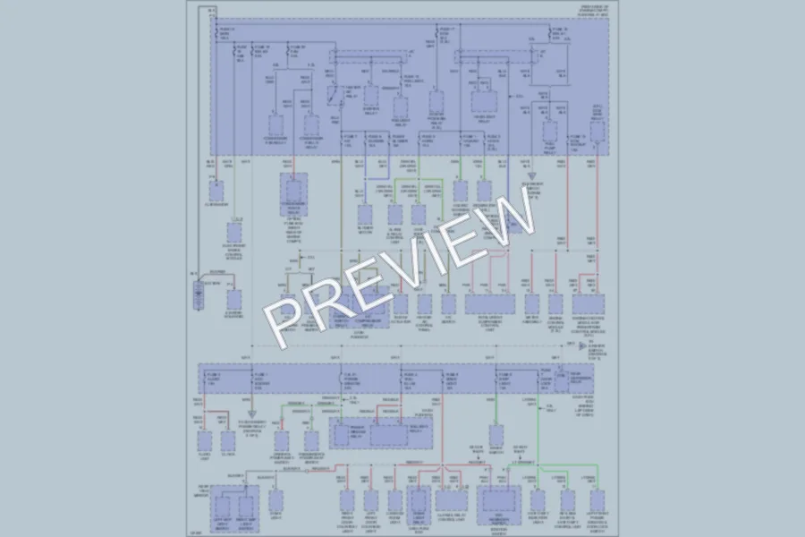 2001 Isuzu Rodeo Power Distribution wiring diagram preview