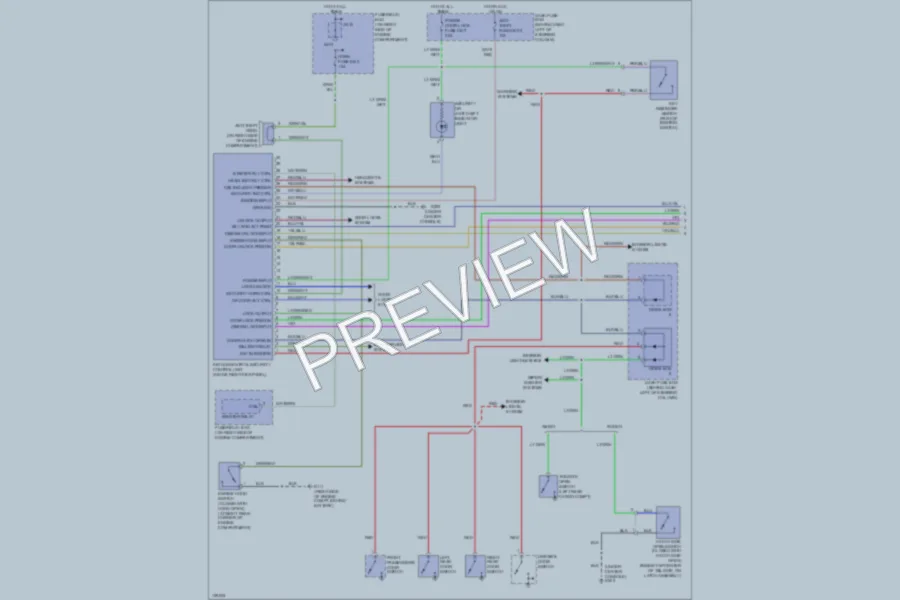 2001 Isuzu RodeoSport Anti Theft wiring diagram preview