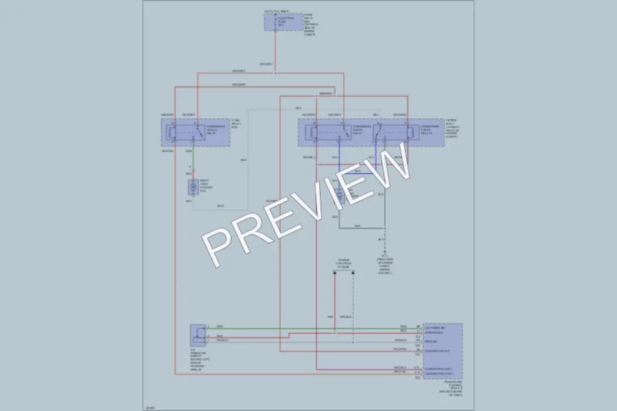 2001 Isuzu RodeoSport Cooling Fan wiring diagram preview
