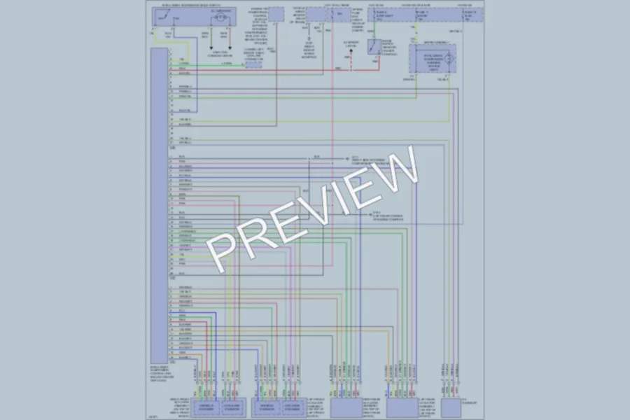 2001 Isuzu RodeoSport Electronic Suspension wiring diagram preview