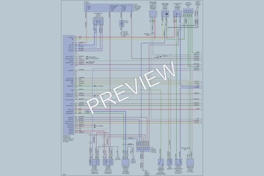2001 Isuzu RodeoSport Engine Performance wiring diagram preview
