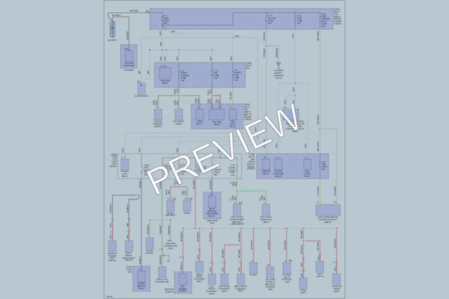 2001 Isuzu Trooper Power Distribution wiring diagram preview