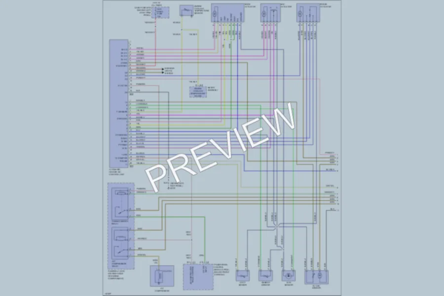 2001 Isuzu VehiCROSS Air Conditioning wiring diagram preview