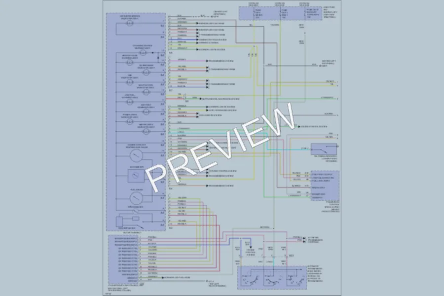 2001 Isuzu VehiCROSS Instrument Cluster wiring diagram preview