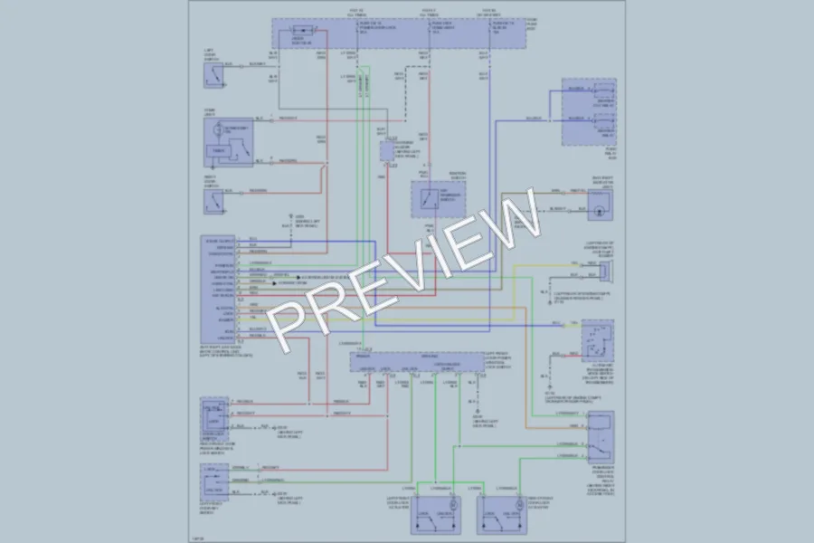 2001 Isuzu VehiCROSS Power Door Locks wiring diagram preview