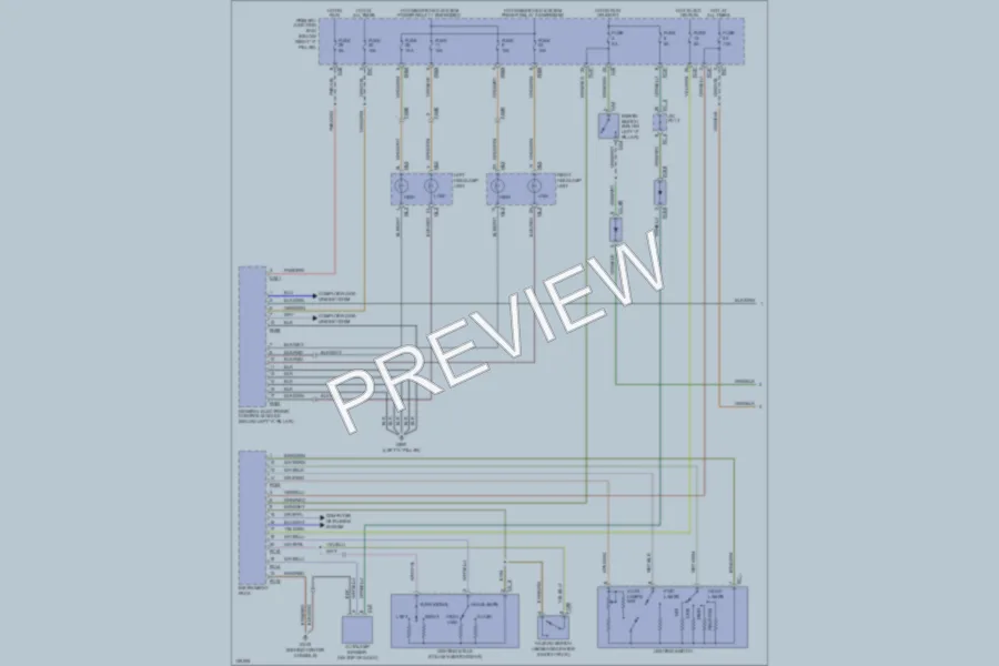 2001 Jaguar SType Headlights wiring diagram preview