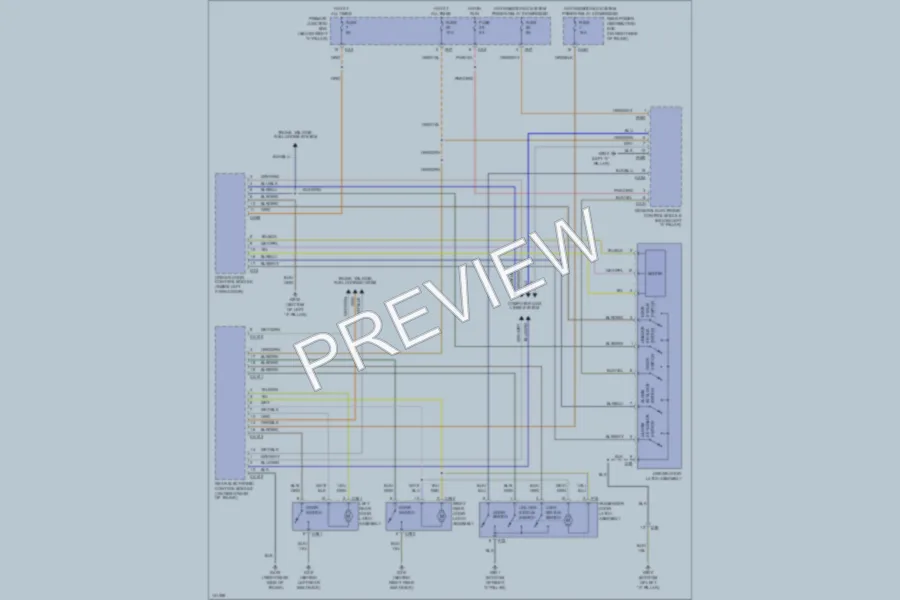 2001 Jaguar SType Power Door Locks wiring diagram preview