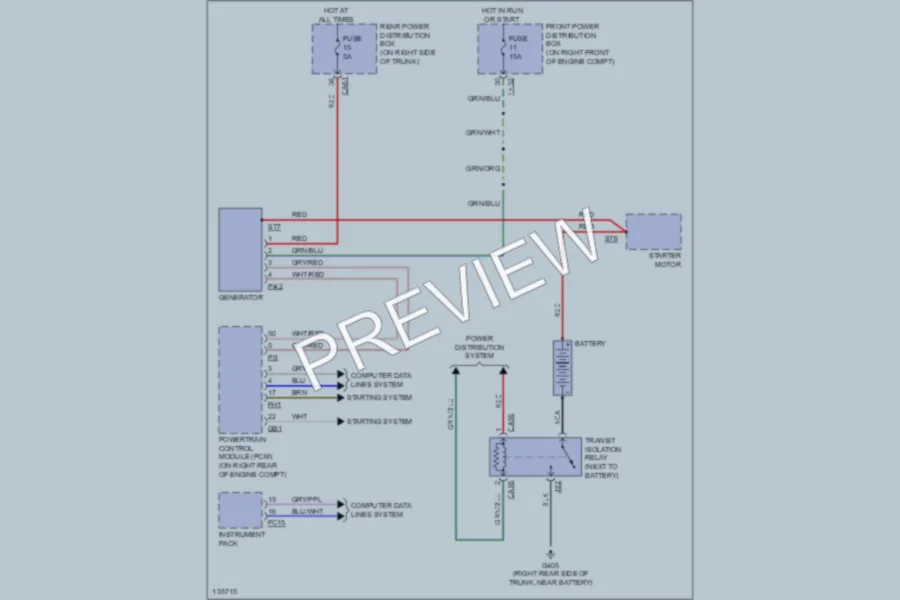 2001 Jaguar SType Starting Charging wiring diagram preview