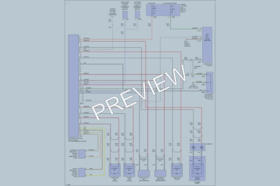 2001 Jaguar SType Supplemental Restraints wiring diagram preview