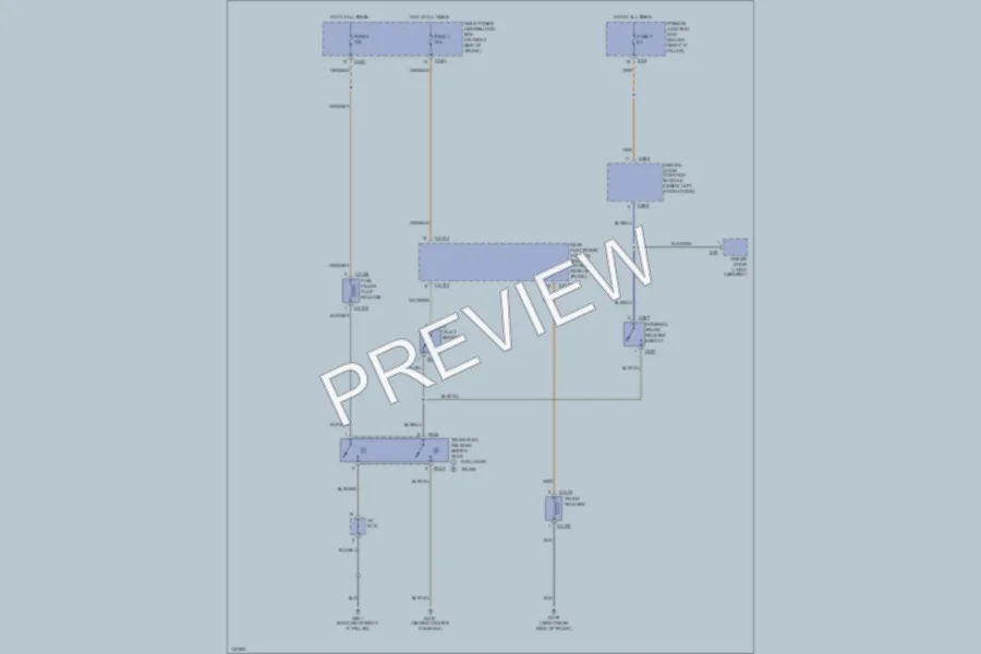 2001 Jaguar SType Trunk Tailgate Fuel Door wiring diagram preview