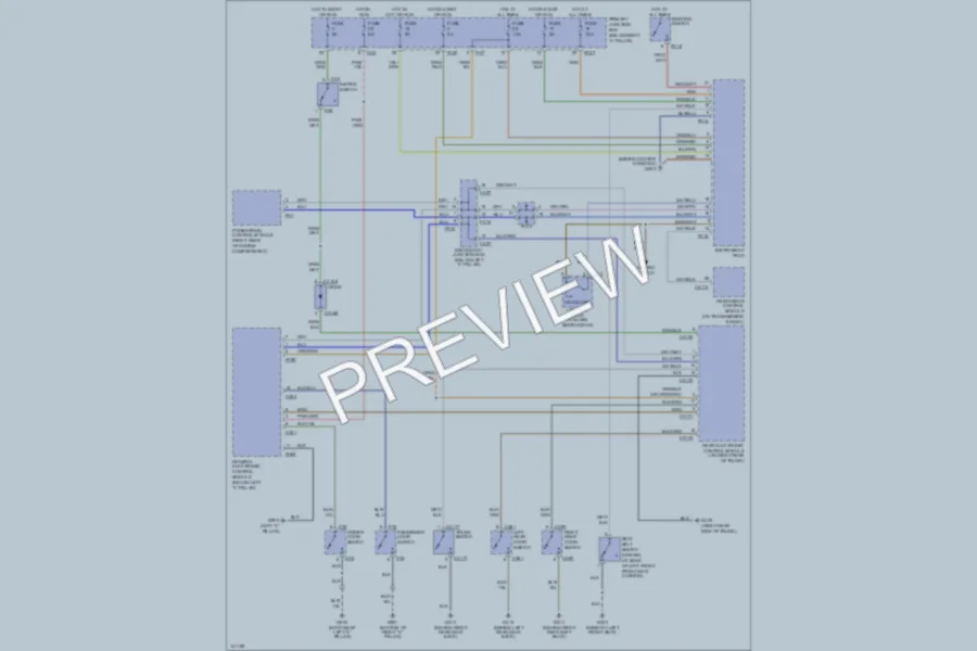 2001 Jaguar SType Warning Systems wiring diagram preview
