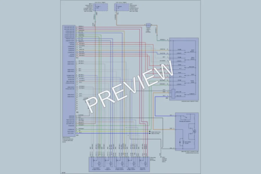 2001 Jaguar VandenPlas Memory Systems wiring diagram preview