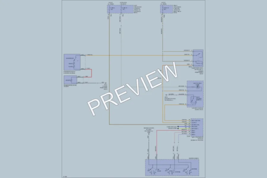 2001 Jaguar XJ8L Power Seats wiring diagram preview