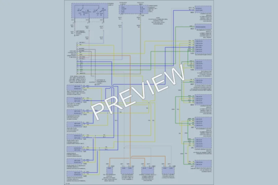 2001 Jaguar XK8 Computer Data Lines wiring diagram preview