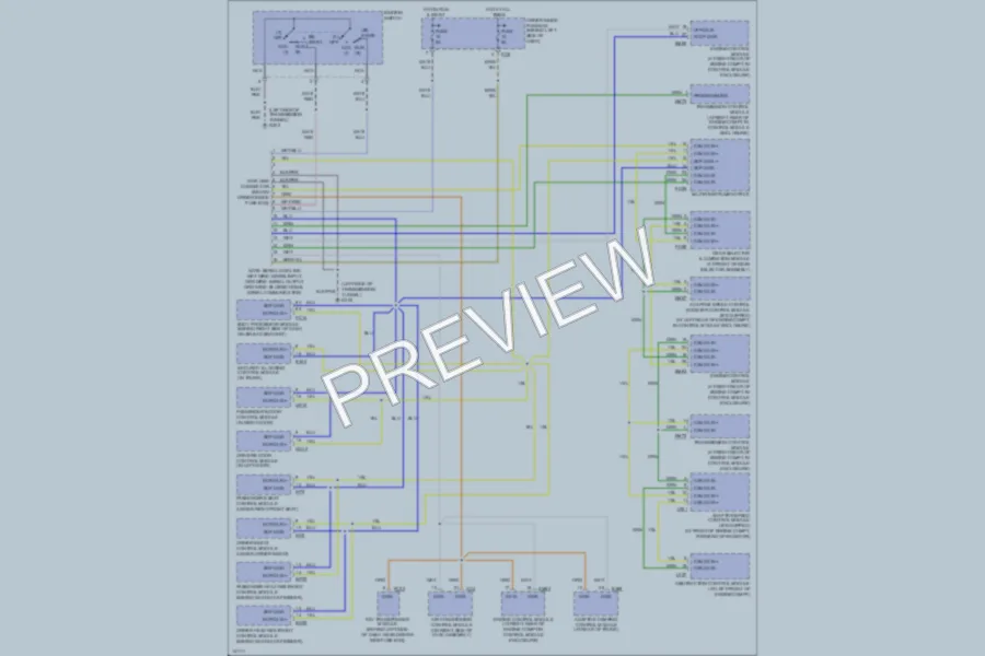 2001 Jaguar XKR Computer Data Lines wiring diagram preview