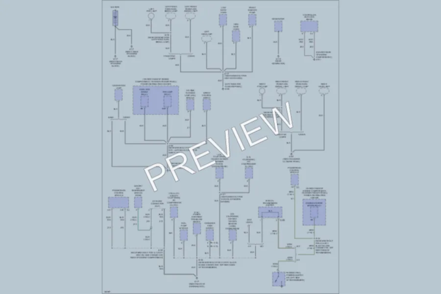 2001 Jeep Wrangler Ground Distribution wiring diagram preview