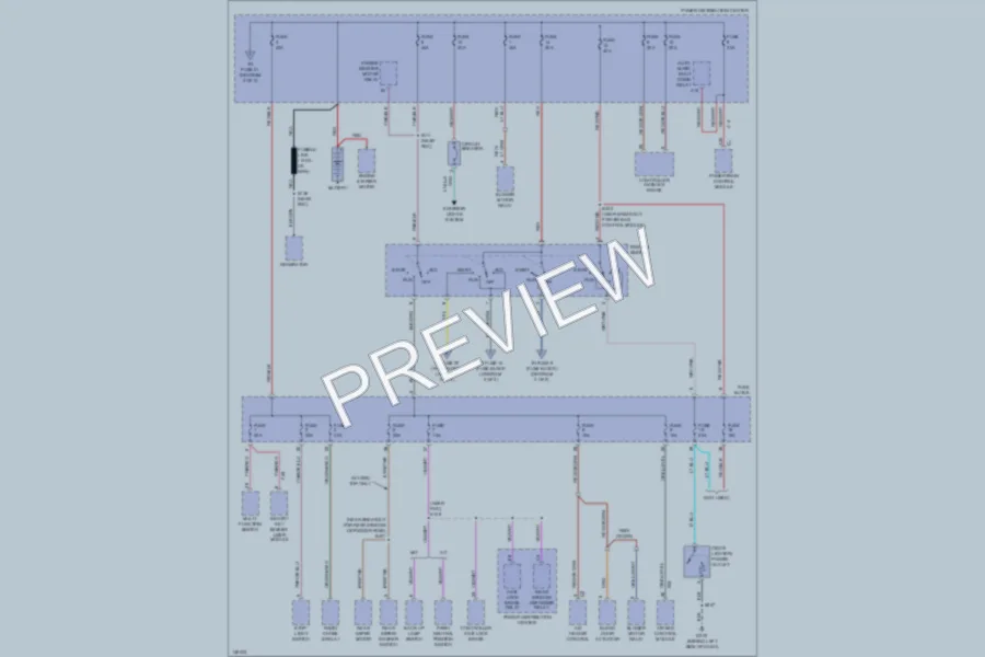 2001 Jeep Wrangler Power Distribution wiring diagram preview