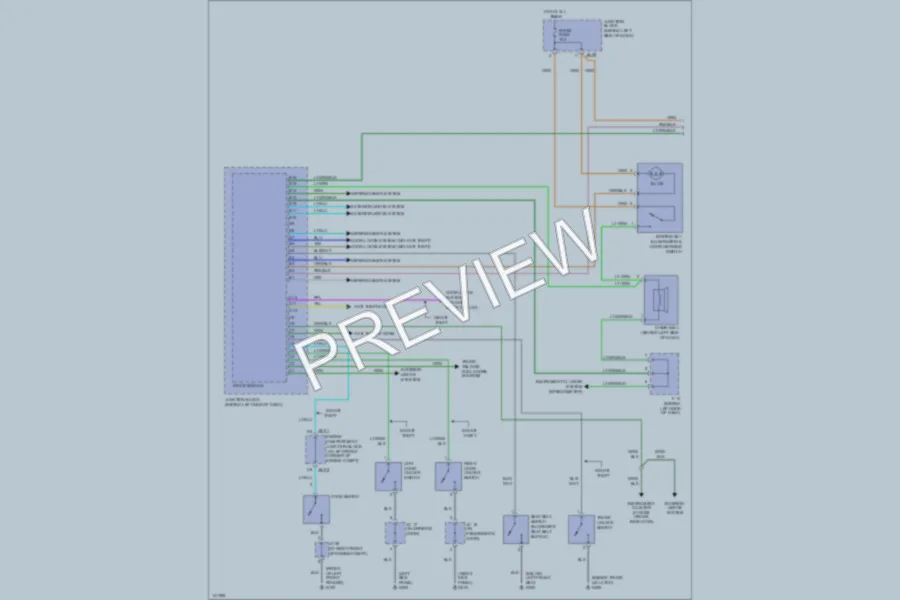 2001 Kia Optima Body Computer wiring diagram preview
