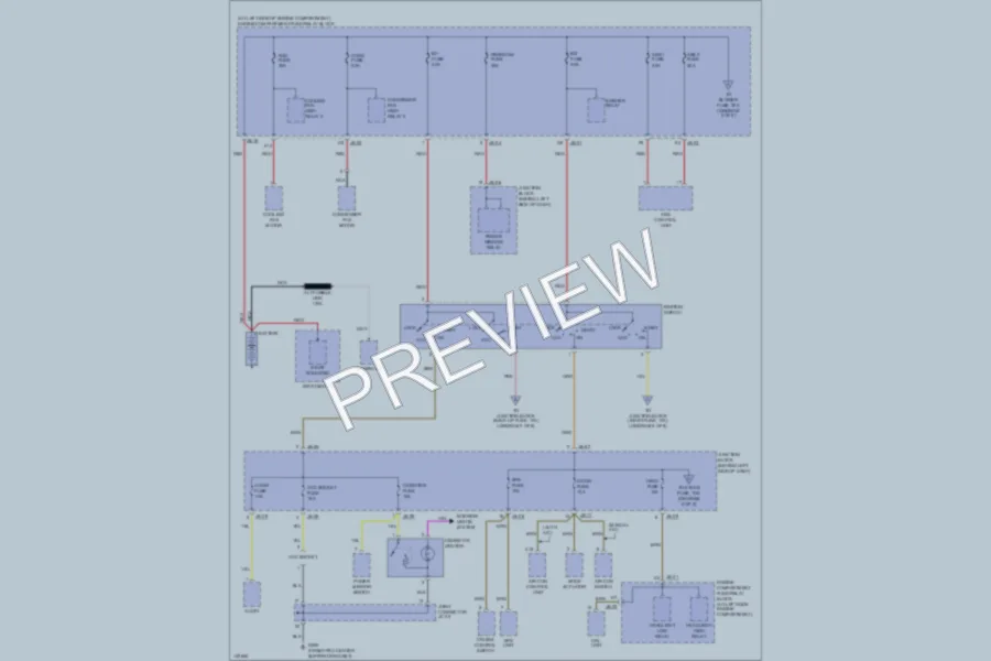 2001 Kia Optima Power Distribution wiring diagram preview