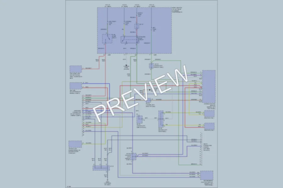 2001 Kia Rio Computer Data Lines wiring diagram preview