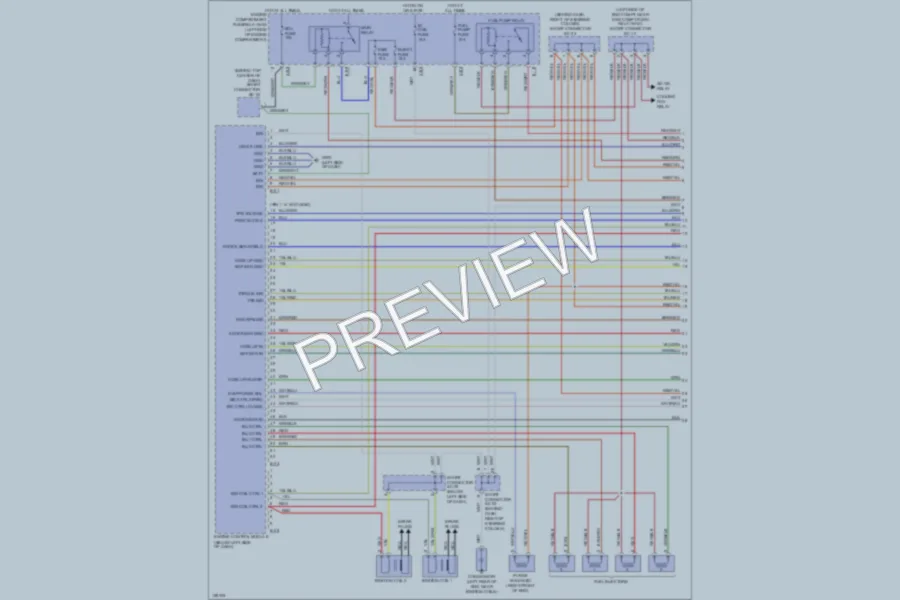 2001 Kia Rio Engine Performance wiring diagram preview