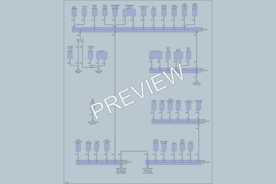 2001 Kia Rio Ground Distribution wiring diagram preview