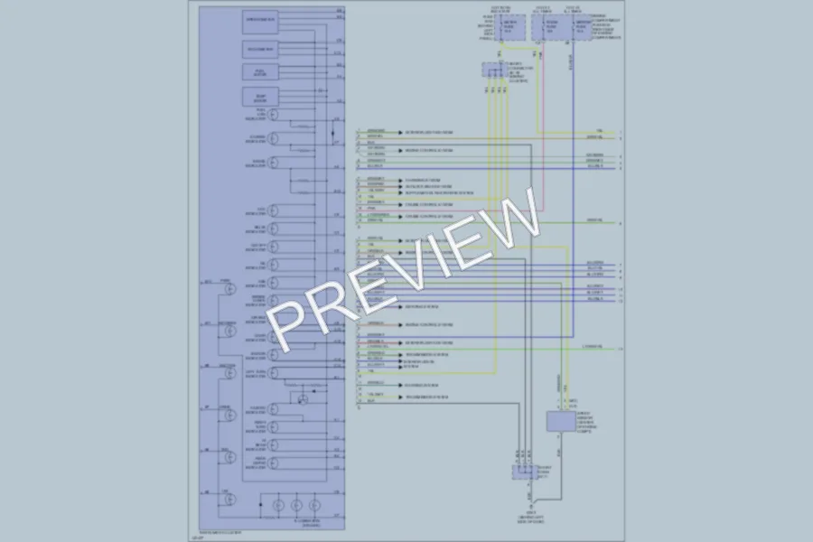 2001 Kia Sephia Instrument Cluster wiring diagram preview