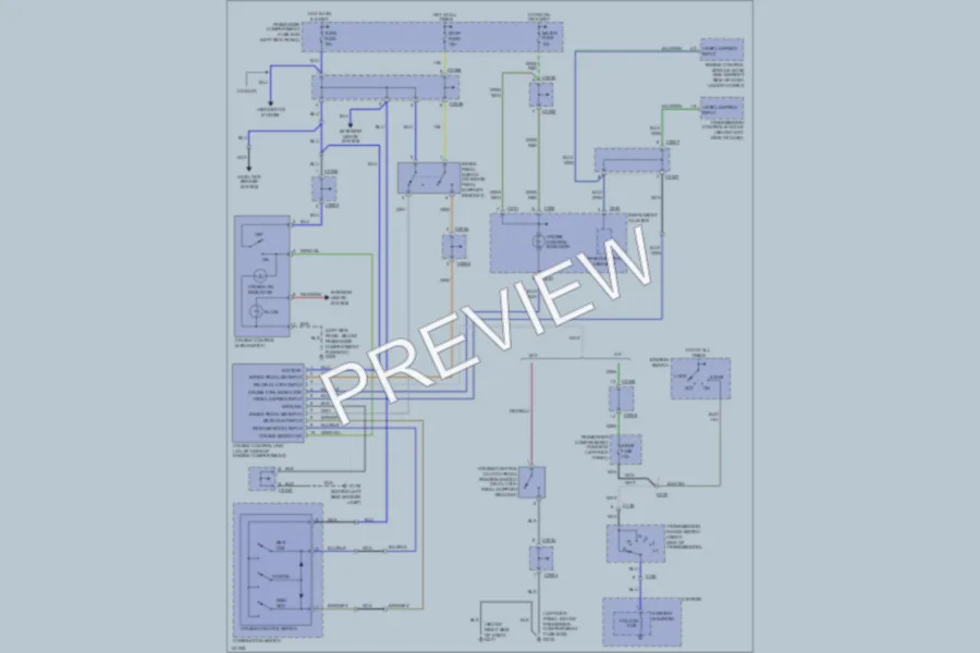 2001 Kia Sportage Cruise Control wiring diagram preview