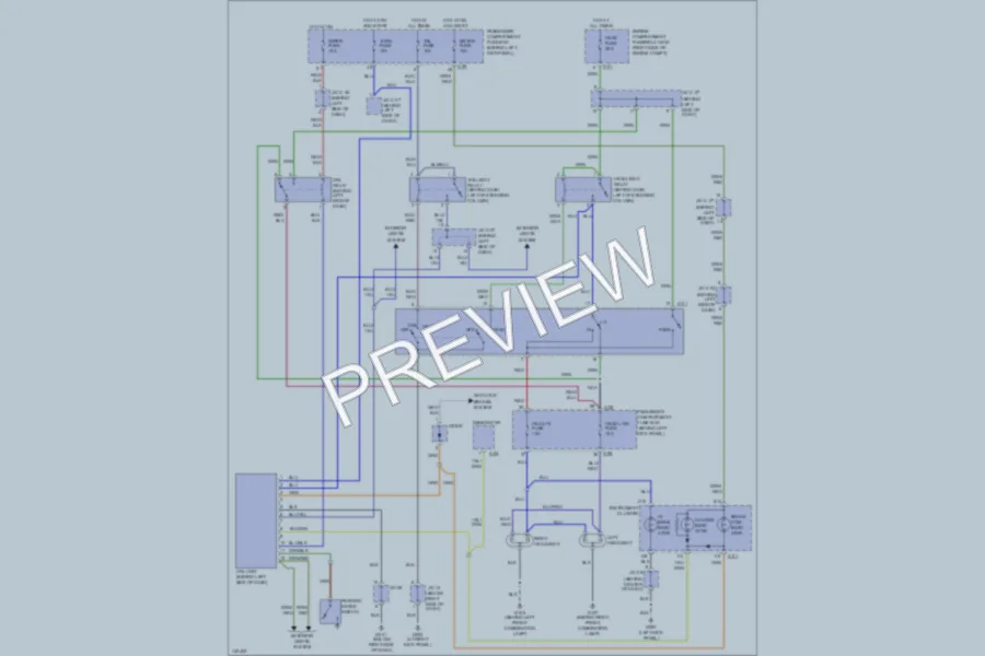 2001 Kia Sportage Headlights wiring diagram preview