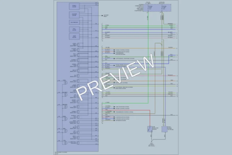 2001 Kia Sportage Instrument Cluster wiring diagram preview