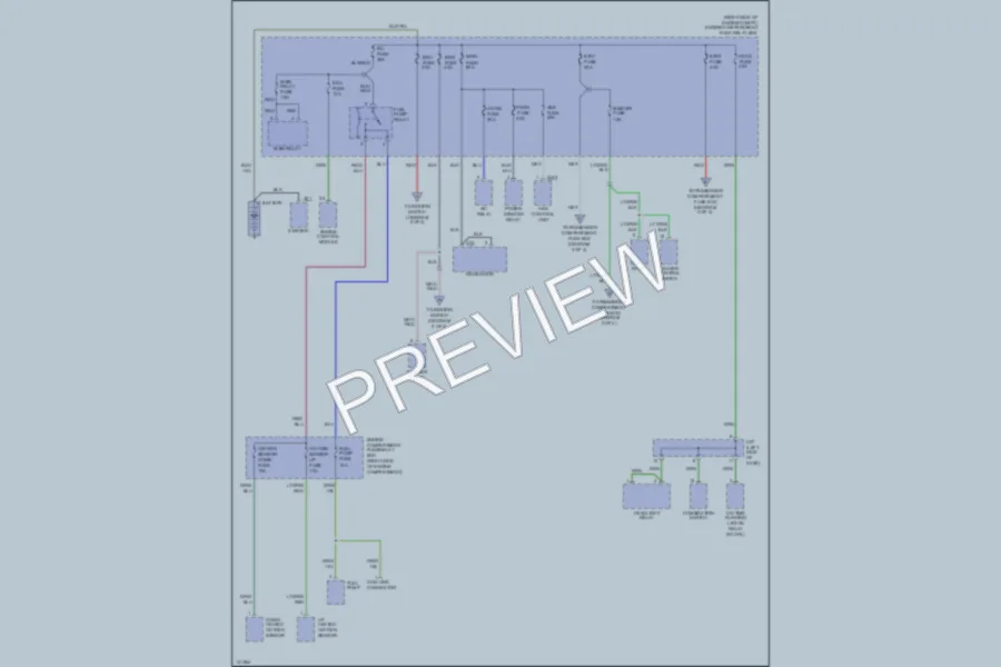 2001 Kia Sportage Power Distribution wiring diagram preview