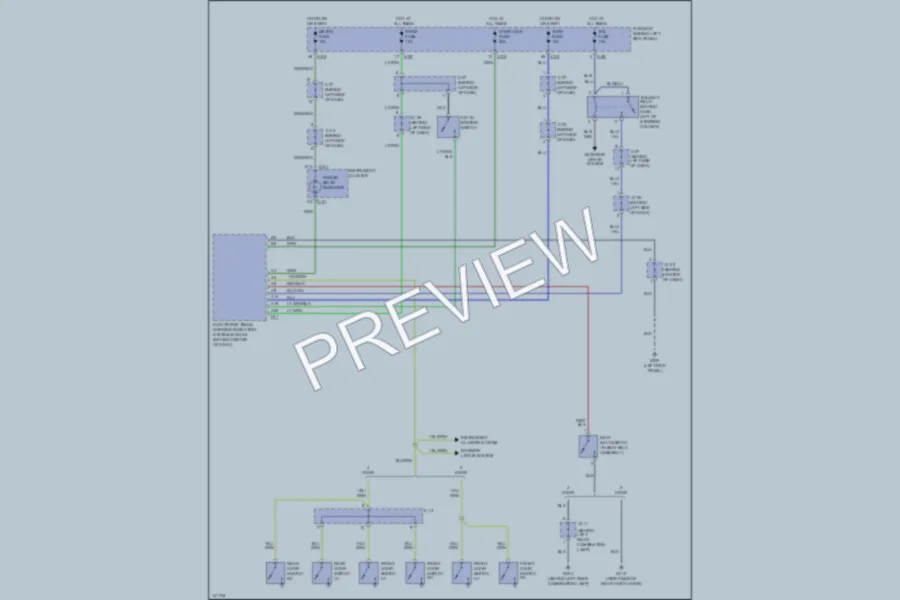 2001 Kia Sportage Warning Systems wiring diagram preview