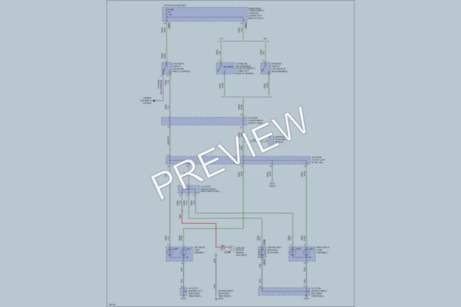 2001 LandRover Discovery Exterior Lights wiring diagram preview