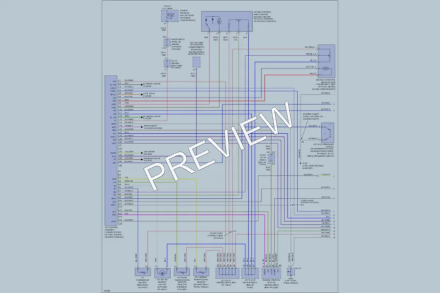 2001 Lexus ES300 Air Conditioning wiring diagram preview
