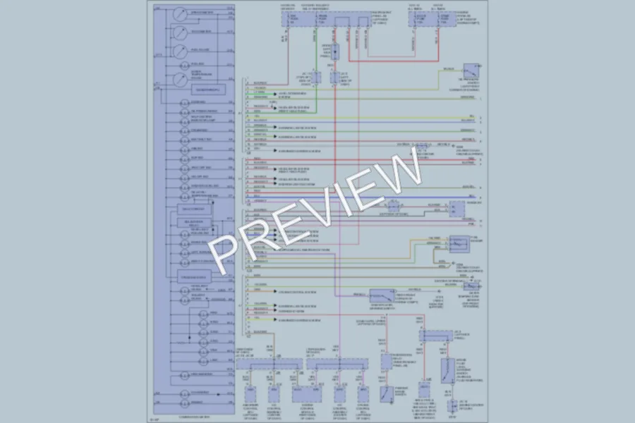 2001 Lexus ES300 Instrument Cluster wiring diagram preview