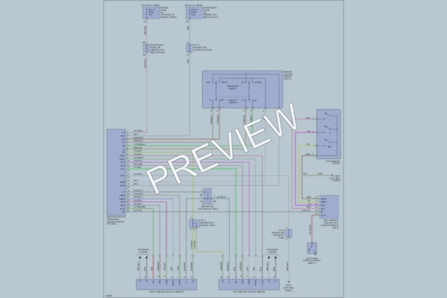 2001 Lexus ES300 Memory Systems wiring diagram preview