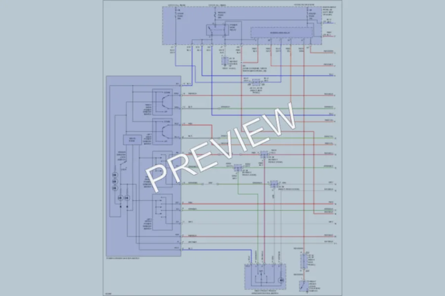 2001 Lexus ES300 Power Windows wiring diagram preview