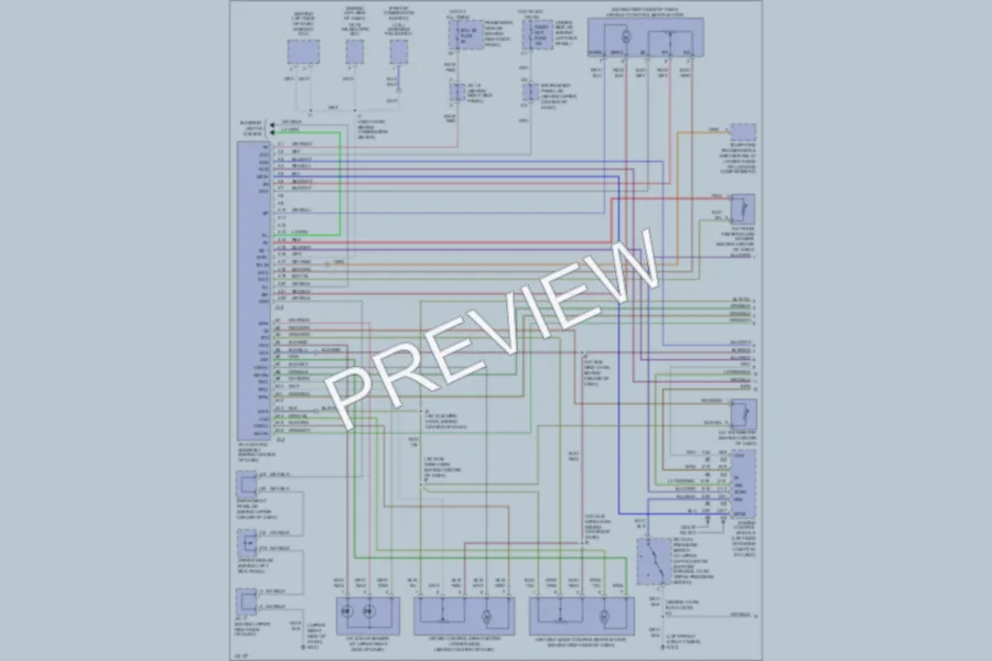 2001 Lexus GS300 Air Conditioning wiring diagram preview