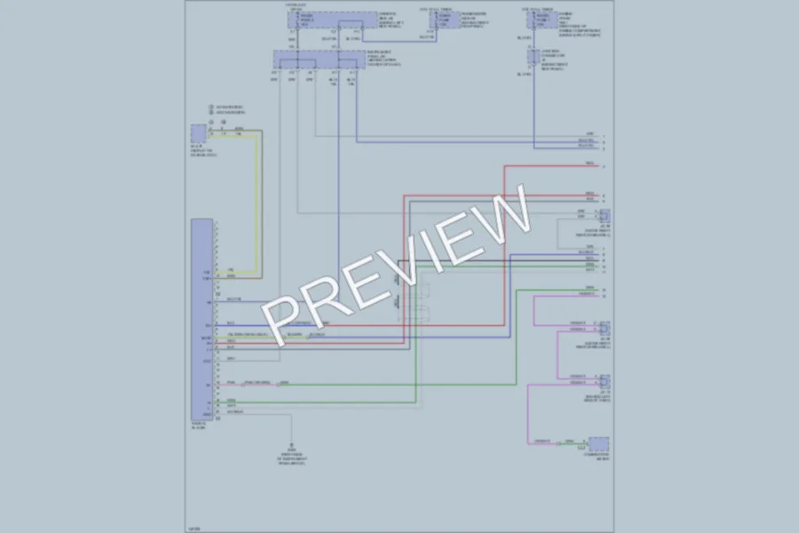 2001 Lexus GS300 Radio wiring diagram preview