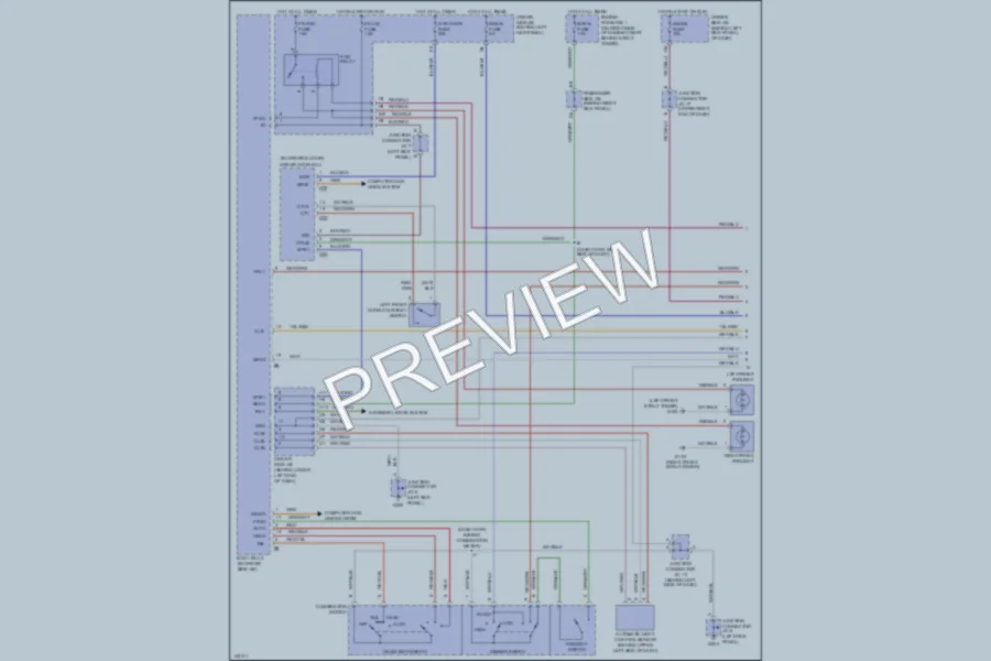 2001 Lexus GS430 Headlights wiring diagram preview