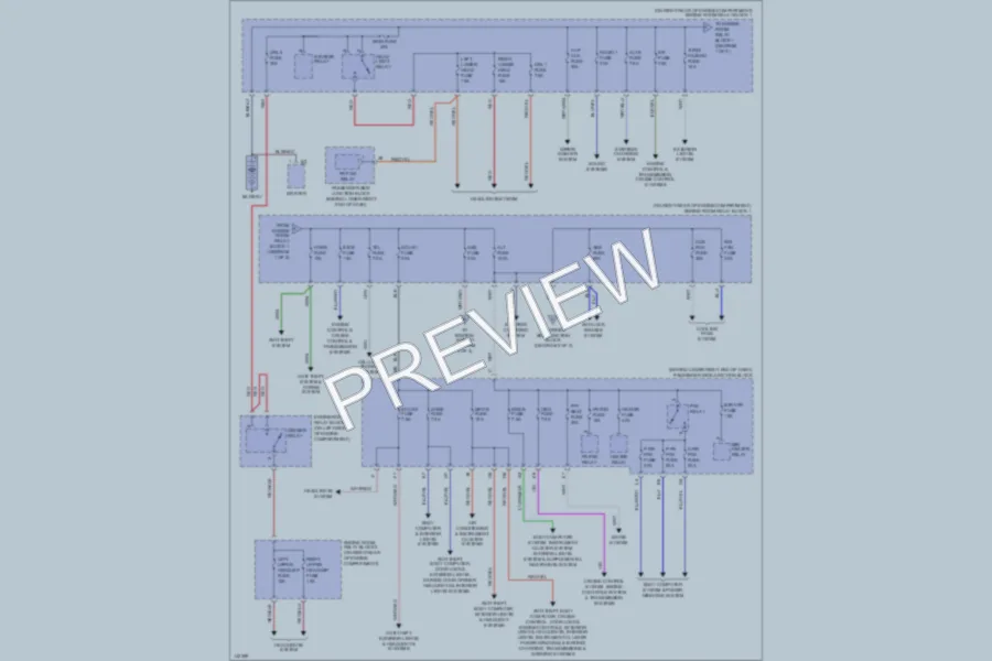 2001 Lexus IS300 Power Distribution wiring diagram preview
