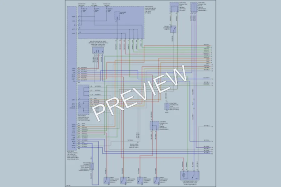 2001 Lexus IS300 Power Door Locks wiring diagram preview