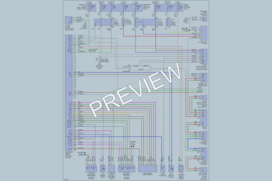 2001 Lexus LS430 Air Conditioning wiring diagram preview