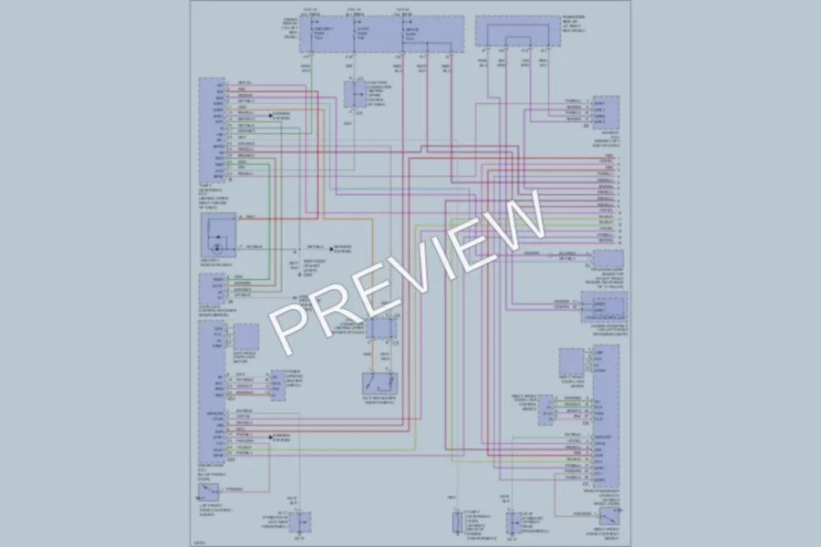 2001 Lexus LS430 Anti Theft wiring diagram preview